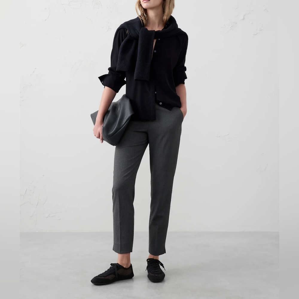 a- NWT BANANA REPUBLIC | Hayden Tapered Trousers - Picture 3 of 3